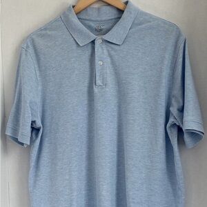 Covington Polo Shirt Men’s Large 42-44 Light Blue Heather 100% Cotton